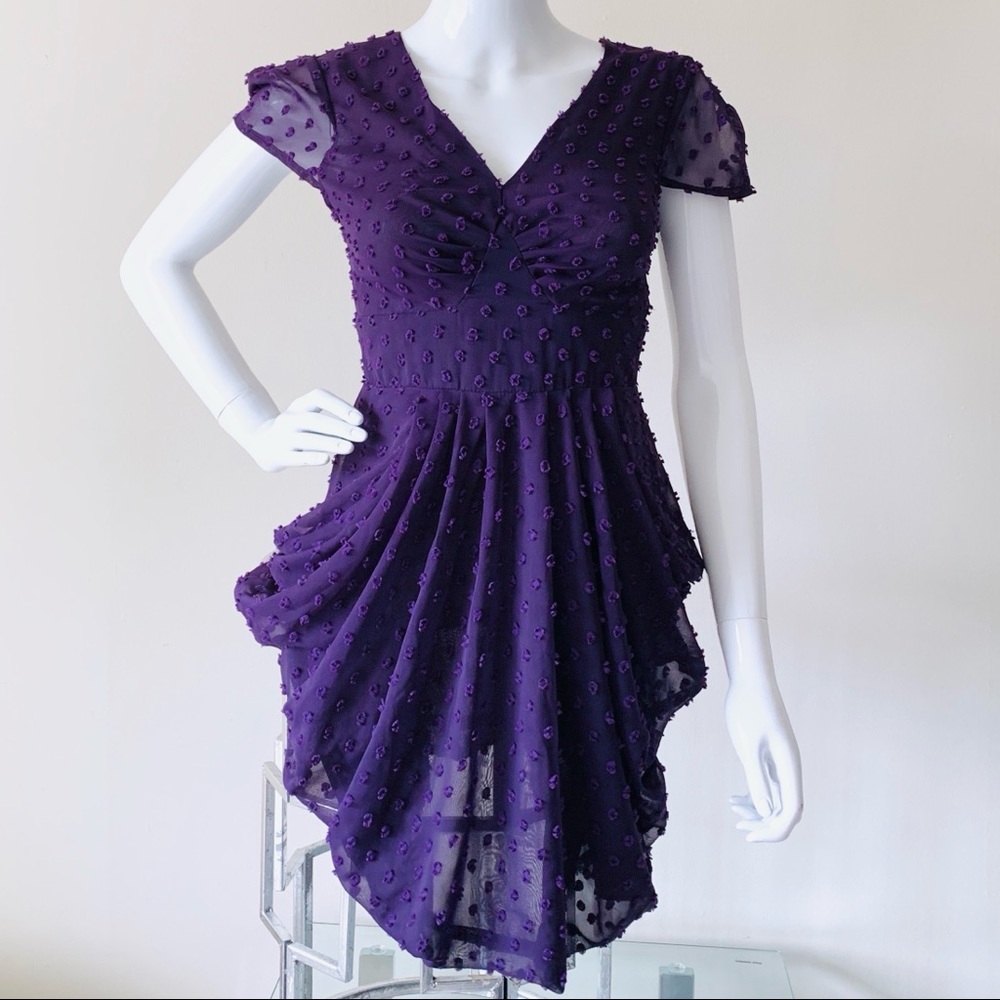 Dolce & Gabbana Draped Ruffle Mini Cocktail Dress